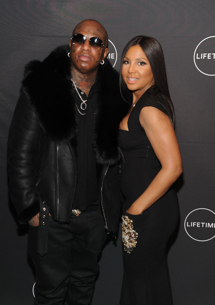 Birdman and Toni Braxton attends Lifetime"s Film,"Faith Under Fire: The Antoinette Tuff Story"